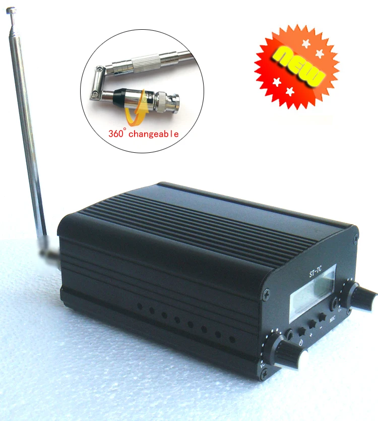 1/set 1W/7W FM broadcast transmitter radio station audio converter built-in PLL frequency + Small antenna
1/set 1W/7W FM broadcast transmitter radio station audio converter built-in PLL frequency + Small antenna