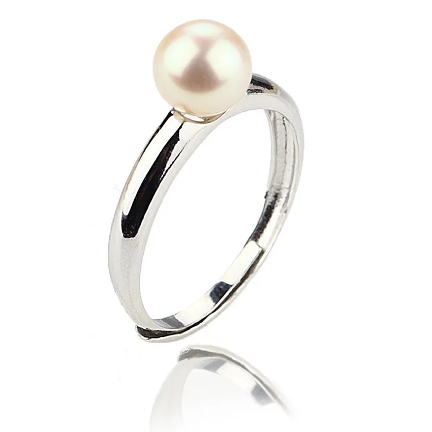 925 silver 7mm round AAA 925silver genuine real natural freshwater cultured pearl ring with single pearl fine jewelry design
925 silver 7mm round AAA 925silver genuine real natural freshwater cultured pearl ring with single pearl fine jewelry design