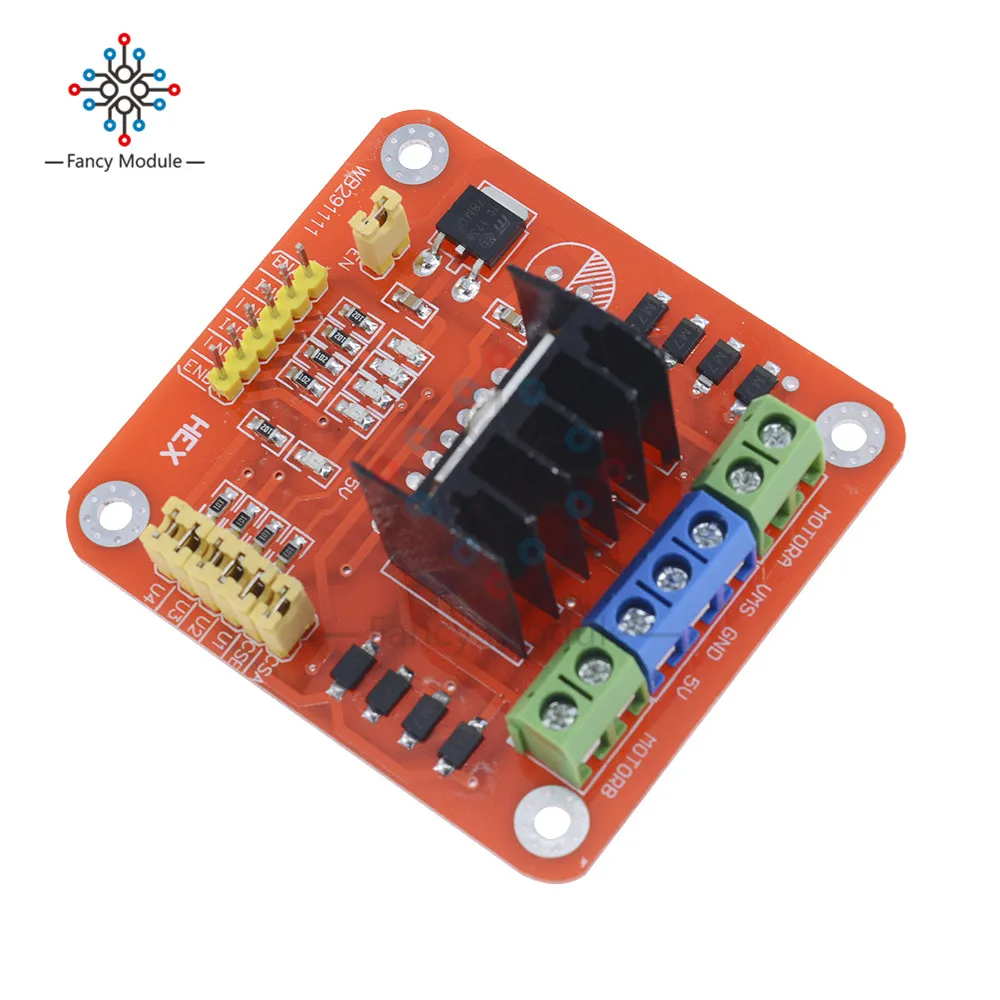 L298N DC Motor Driver Module Dual H Bridge DC Motoe Driver Module Stepper Motor Driver Board for Arduino PIC AVR
L298N DC Motor Driver Module Dual H Bridge DC Motoe Driver Module Stepper Motor Driver Board for Arduino PIC AVR
