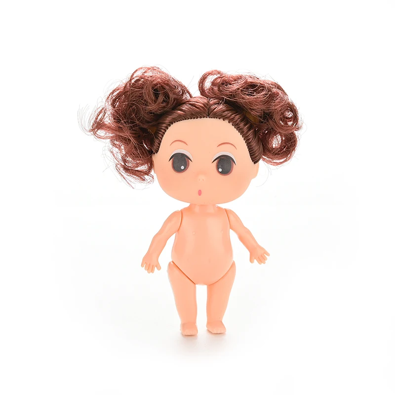 1 шт. новинка 9 см Ddung куклы игрушка для девочек коричневая булочка юбка волос
