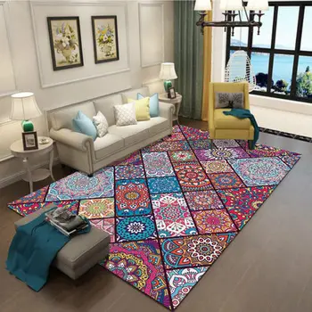 Vintage ethnic style carpet living room bedroom carpet Bohemian art study floor mat can be machine washed
Vintage ethnic style carpet living room bedroom carpet Bohemian art study floor mat can be machine washed