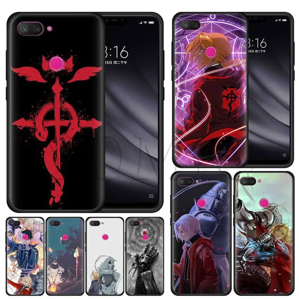 Silicone Case for Xiaomi 8 A2 Lite A1 5X 6X poco F1 Play Redmi K20 Pro Note 7 6 Black Case Cover Fullmetal Alchemist Brotherhood
Silicone Case for Xiaomi 8 A2 Lite A1 5X 6X poco F1 Play Redmi K20 Pro Note 7 6 Black Case Cover Fullmetal Alchemist Brotherhood