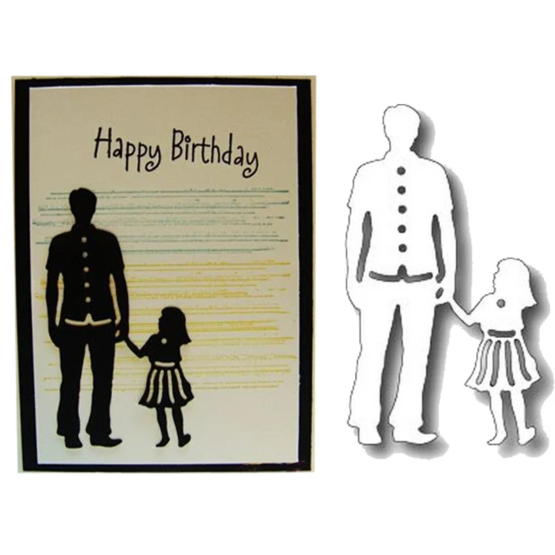 Father & Daughter Set Metal Cutting Dies New 2018 Dies Scrapbooking Stamps Craft Die Cuts Embossing Card Making Stencil Template
Father & Daughter Set Metal Cutting Dies New 2018 Dies Scrapbooking Stamps Craft Die Cuts Embossing Card Making Stencil Template