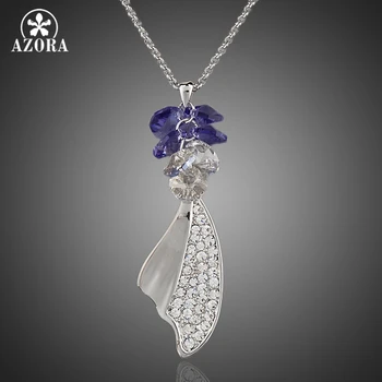 AZORA Unique Design Machete White Gold Color Purple Stellux Austrian Crystal Pendant Necklace TN0038
AZORA Unique Design Machete White Gold Color Purple Stellux Austrian Crystal Pendant Necklace TN0038