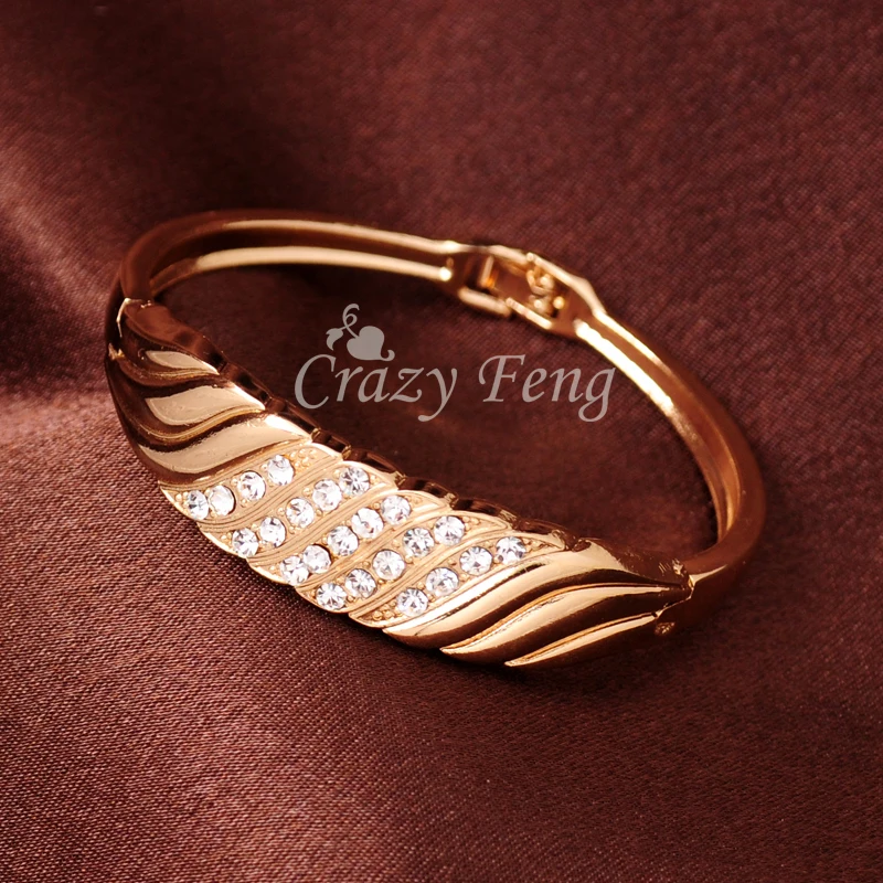 Free shipping New Women's/Girl's Fashion Yellow Gold-color Clear Austrian Crystal Bracelets & Bangles Gift Jewelry
Free shipping New Women's/Girl's Fashion Yellow Gold-color Clear Austrian Crystal Bracelets & Bangles Gift Jewelry