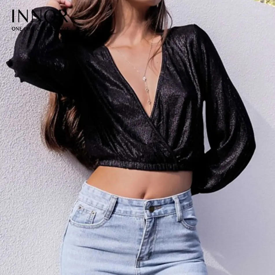 Long Sleeve Deep V Neck Top 2018 summer Women Sexy Wrap Crop Tops Club Party Women Chiffon innor#242
Long Sleeve Deep V Neck Top 2018 summer Women Sexy Wrap Crop Tops Club Party Women Chiffon innor#242