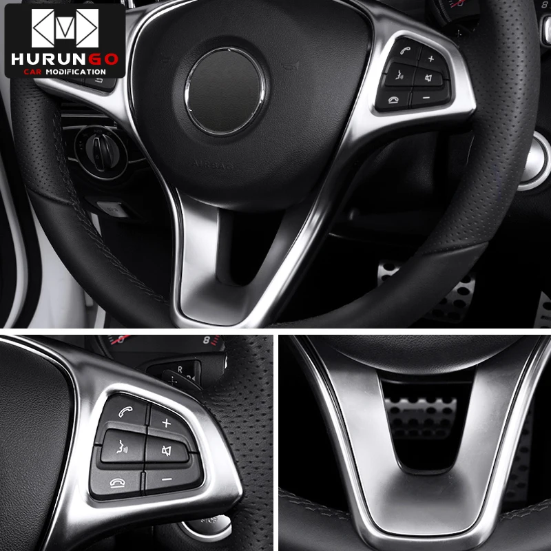 Car Styling ABS Steering Wheel Button Frame Decoration Cover Trim for Mercedes Benz C class W205/E class W213/GLC X253
Car Styling ABS Steering Wheel Button Frame Decoration Cover Trim for Mercedes Benz C class W205/E class W213/GLC X253