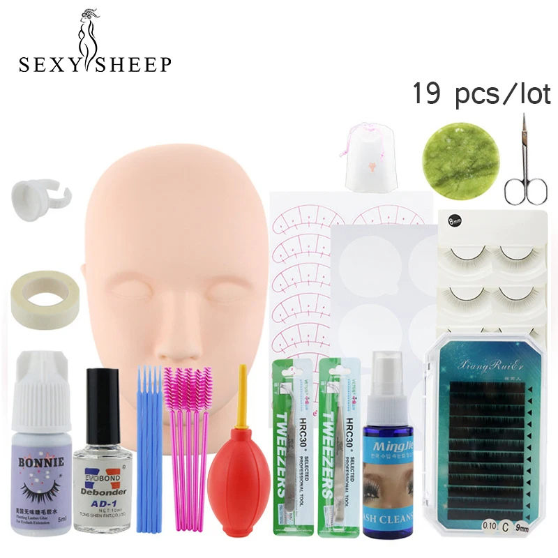 SEXYSHEEP 19pcs/lot Grafting False Eyelashes Tool Set Practice Eyelash Glue Eye lash curler
SEXYSHEEP 19pcs/lot Grafting False Eyelashes Tool Set Practice Eyelash Glue Eye lash curler