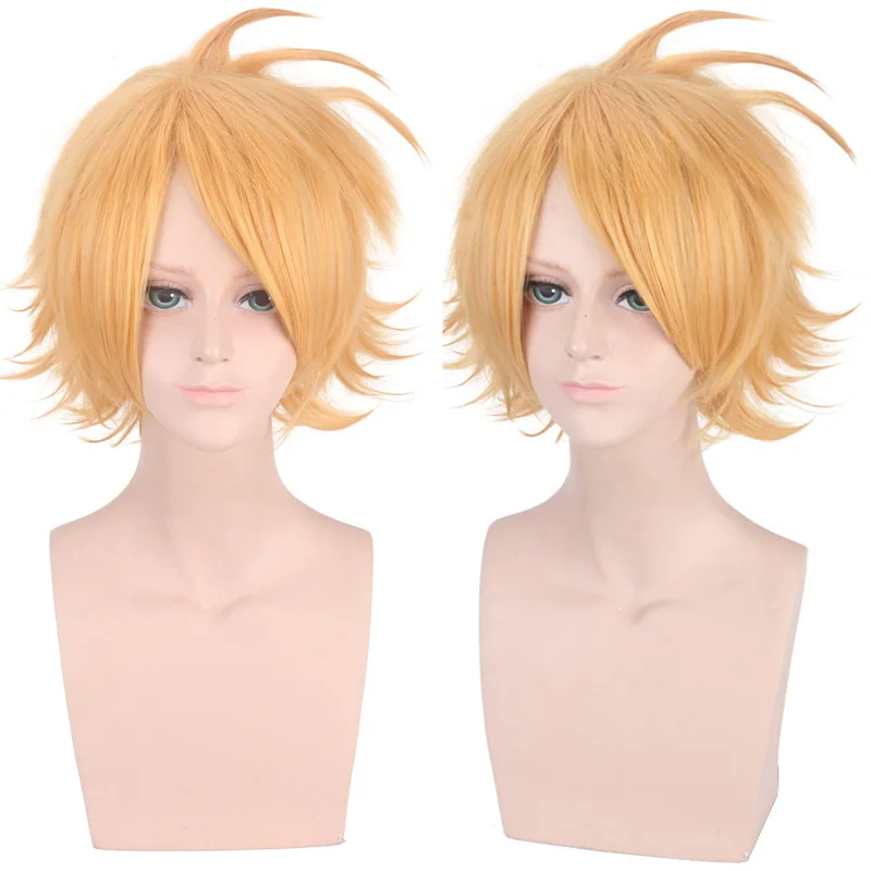 Kaminari Denki парик для косплея Boku No My Hero Academy Wig Izuku Midoriya cosplay Ochako зеленый желтый B