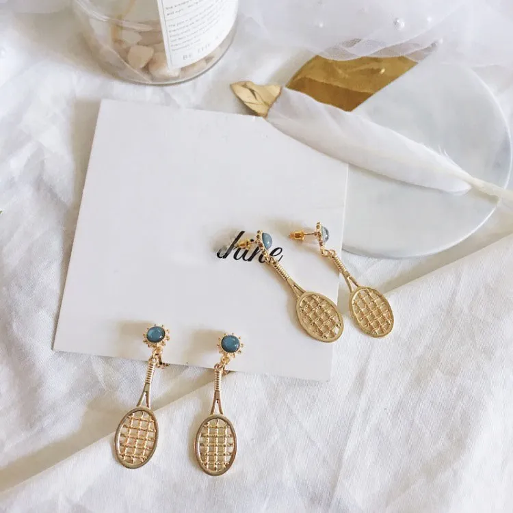 New Fashion Designer Tennis Racket Earring Handmade DIY Tennis Racket Drop Earrings
New Fashion Designer Tennis Racket Earring Handmade DIY Tennis Racket Drop Earrings