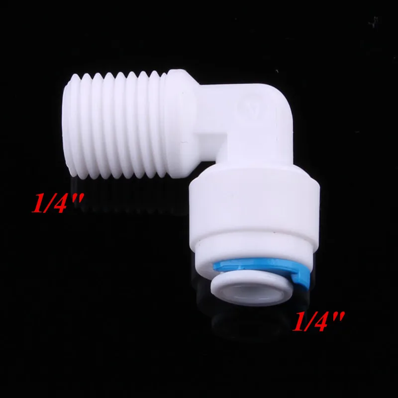 Elbow 1/4" OD Connection 1/4" BSP Male RO Quick Connector Water Purifier Reverse Osmosis Aquarium System Fittings
Elbow 1/4" OD Connection 1/4" BSP Male RO Quick Connector Water Purifier Reverse Osmosis Aquarium System Fittings