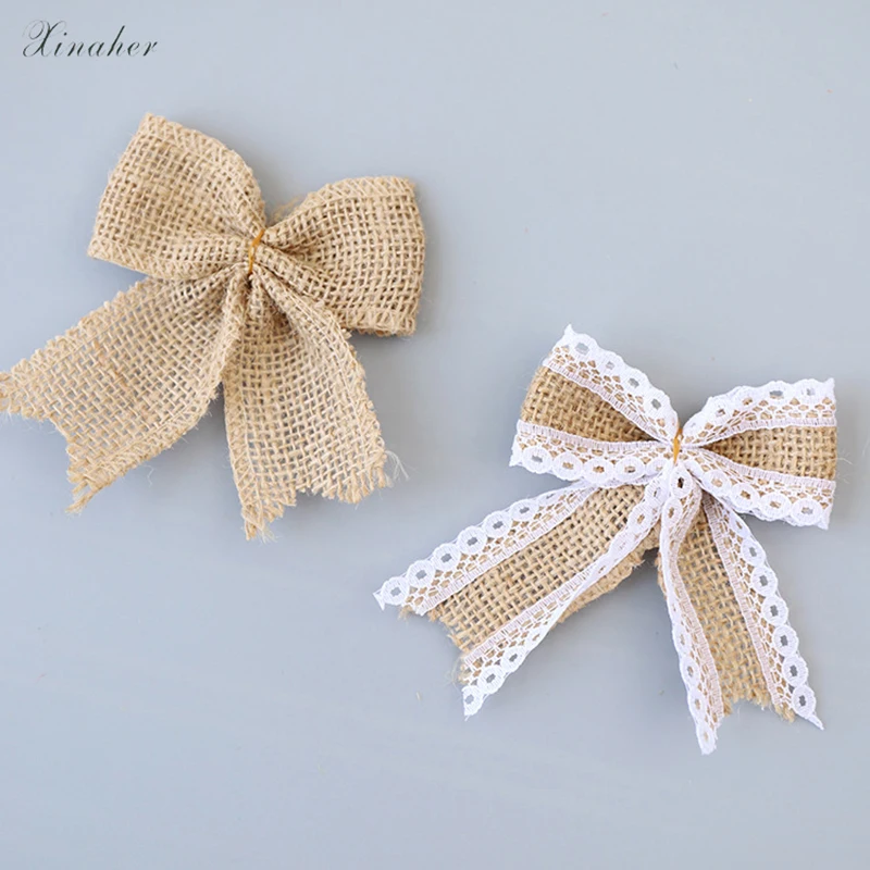 XINAHER 10pcs/Pack Vintage Natural Jute DIY Ribbon Bow Knot Burlap Hessian Flower Wedding Party Burlap Scrapbooking Lace Craft
XINAHER 10pcs/Pack Vintage Natural Jute DIY Ribbon Bow Knot Burlap Hessian Flower Wedding Party Burlap Scrapbooking Lace Craft