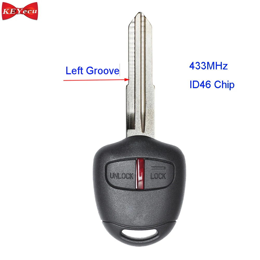 KEYECU for Mitsubishi Pajero 2007 2008 2009 2010 2011 2012 Remote Control Car Key Fob 2 Button 433MHz ID46 Chip MIT8 Uncut
KEYECU for Mitsubishi Pajero 2007 2008 2009 2010 2011 2012 Remote Control Car Key Fob 2 Button 433MHz ID46 Chip MIT8 Uncut