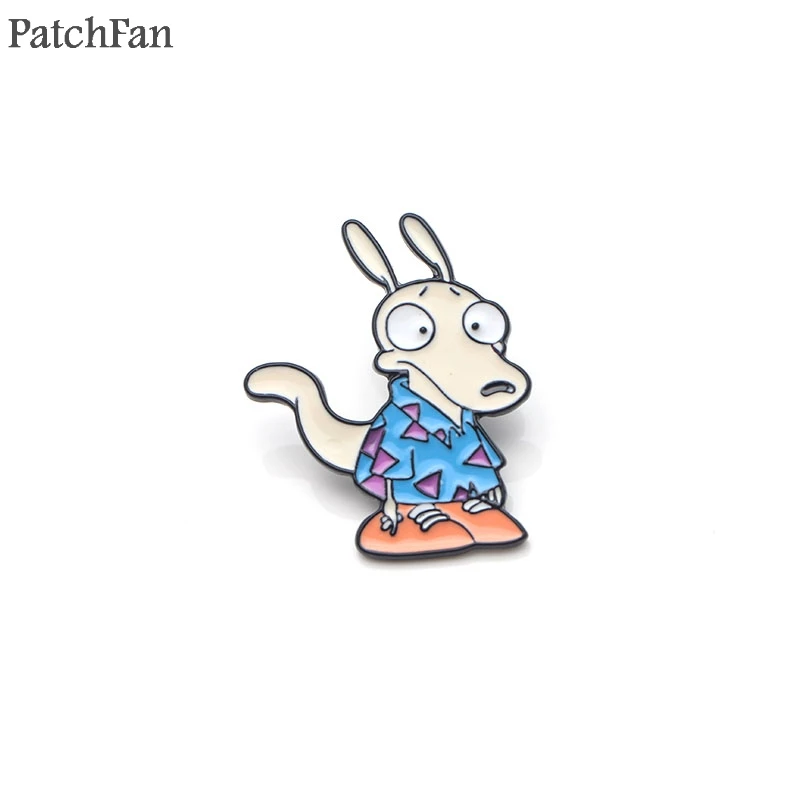 Patchfan Rock's Modern Life ROCK Zinc tie Pins backpack clothes brooches for men women hat decoration badges medals A1328
Patchfan Rock's Modern Life ROCK Zinc tie Pins backpack clothes brooches for men women hat decoration badges medals A1328