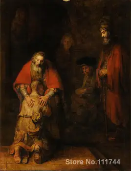 Portrait art Return of the Prodigal Son Rembrandt van Rijn paintings for sale High quality Hand painted
Portrait art Return of the Prodigal Son Rembrandt van Rijn paintings for sale High quality Hand painted
