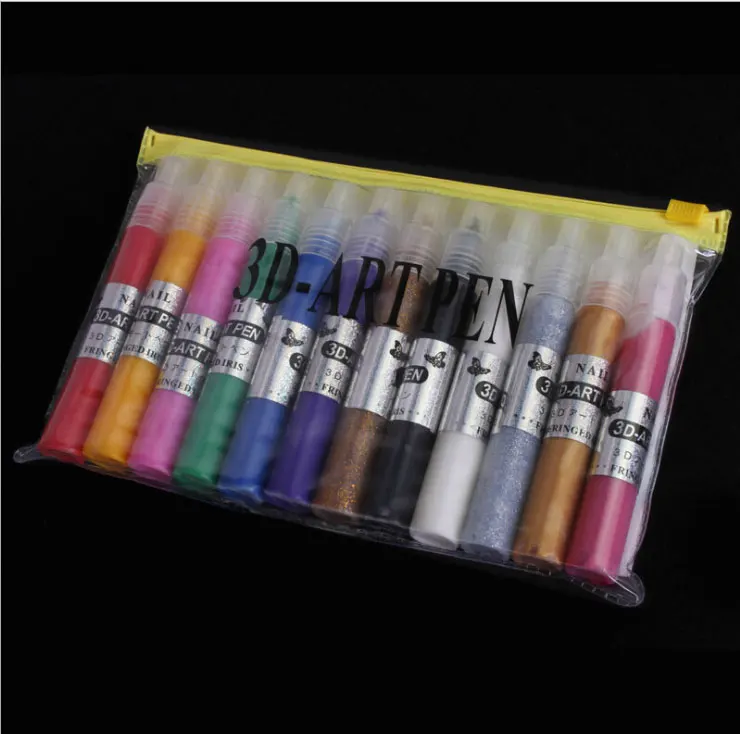 Free shipping 12pcs *12ml 3D nail art paint pen/Acrylic paint pen + free shipping,3D art pen for nail art drawing
Free shipping 12pcs *12ml 3D nail art paint pen/Acrylic paint pen + free shipping,3D art pen for nail art drawing