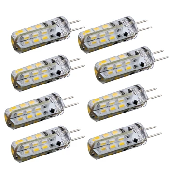 

TOYL 8* G4 Ampoule Lampe Spot 3014 SMD 24 LEDs Blanc 6500K 1.5W for Maison