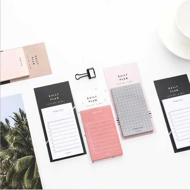 50 sheets/Piece Sticky Memo Pad Notes Daily To Do List Planner Study Schedule Notepad Office School Stationery
50 sheets/Piece Sticky Memo Pad Notes Daily To Do List Planner Study Schedule Notepad Office School Stationery