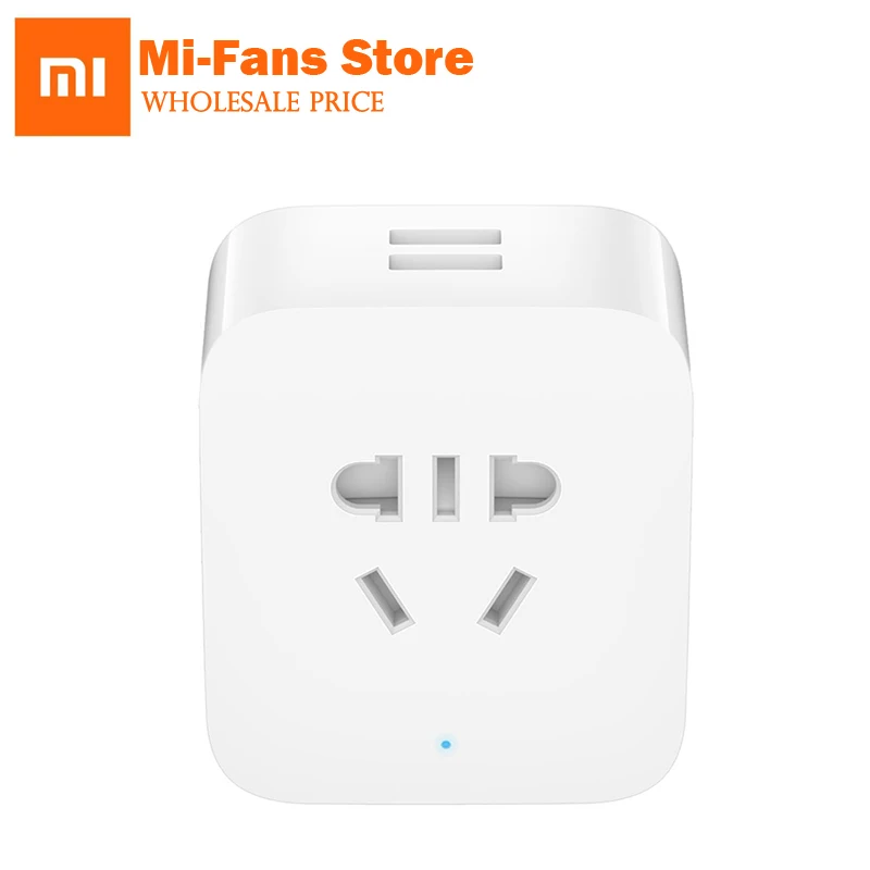 Xiaomi Mi home Smart Plug Socket Enhanced Version With Dual USB BC1.2 Port Timer Count Down WiFi APP Wireless Remote Control
Xiaomi Mi home Smart Plug Socket Enhanced Version With Dual USB BC1.2 Port Timer Count Down WiFi APP Wireless Remote Control