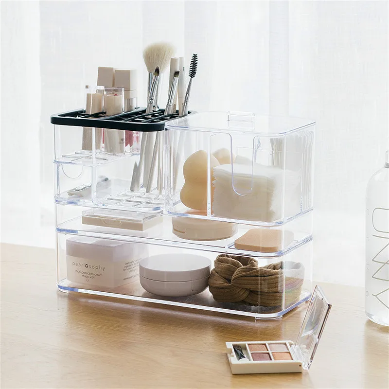 Transparent Cosmetics Desktop Storage Boxs Acrylic Organizers Women Makeup Plastic Container Case Drawers Jewelry Display Holder
Transparent Cosmetics Desktop Storage Boxs Acrylic Organizers Women Makeup Plastic Container Case Drawers Jewelry Display Holder