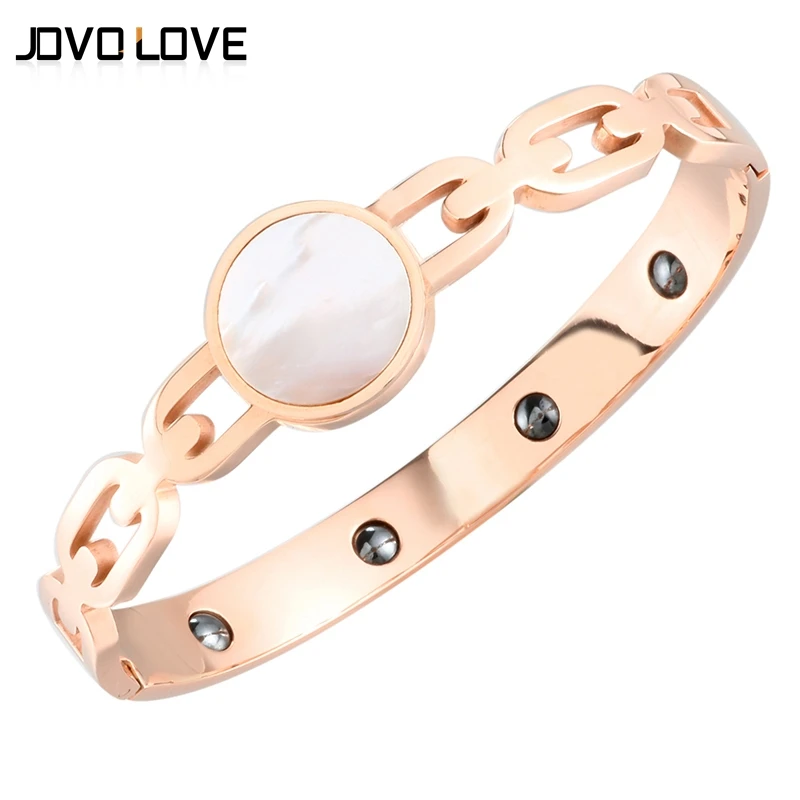 Luxury Hollow Stainless Steel Chain Link Women Ladies Fashion Cuff Bangles White Shell Charm Wedding Jewelry Gift Pulsera
Luxury Hollow Stainless Steel Chain Link Women Ladies Fashion Cuff Bangles White Shell Charm Wedding Jewelry Gift Pulsera