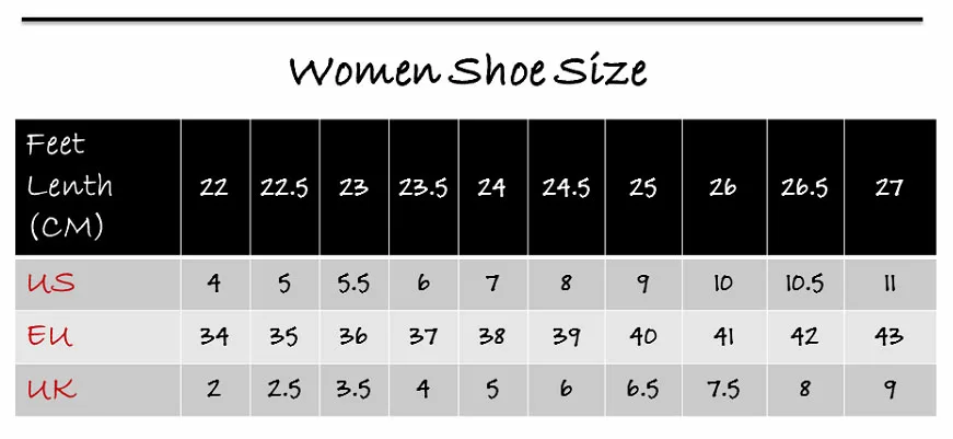 women size-