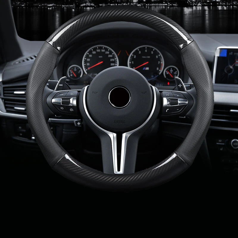 Carbon fiber style Car Steering Wheel Cover Interior accessories Steering Wheel Hubs For Honda Car Accessories
Carbon fiber style Car Steering Wheel Cover Interior accessories Steering Wheel Hubs For Honda Car Accessories
