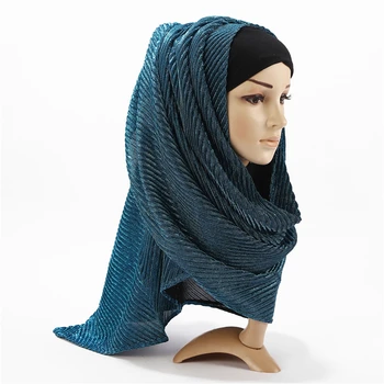New Women Wrinkle Crinkle Bubble Shinny Scarf Long Size Muslim Hijab Scarf Turban Head Wrap Female Soft Pleated Scarves
New Women Wrinkle Crinkle Bubble Shinny Scarf Long Size Muslim Hijab Scarf Turban Head Wrap Female Soft Pleated Scarves