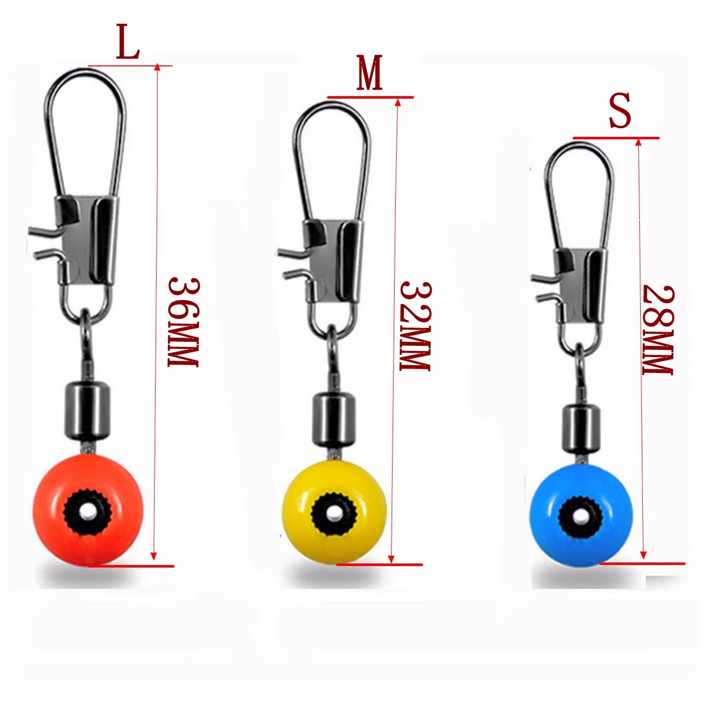 50pcs/Lot Sea Fishing Float Space Beans Connector Rolling Fishing Swivel With Interlock Snap Hook Accessories
50pcs/Lot Sea Fishing Float Space Beans Connector Rolling Fishing Swivel With Interlock Snap Hook Accessories