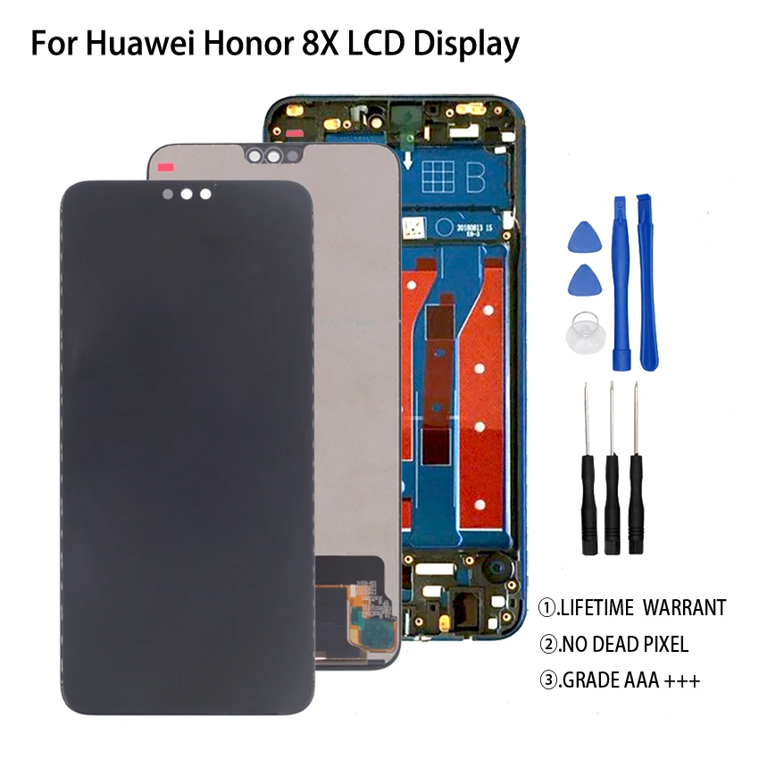Original For Huawei Honor 8X LCD Display Touch Screen Assembly For Huawei Honor 8X Screen LCD Display With Frame
Original For Huawei Honor 8X LCD Display Touch Screen Assembly For Huawei Honor 8X Screen LCD Display With Frame
