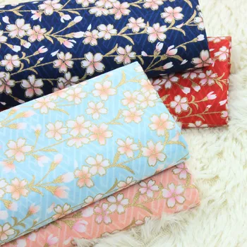 half yard import pure cotton soft breeze cherry blossom gilt print fabric, handmade DIY patchwork garment cloth 100% cotton
half yard import pure cotton soft breeze cherry blossom gilt print fabric, handmade DIY patchwork garment cloth 100% cotton