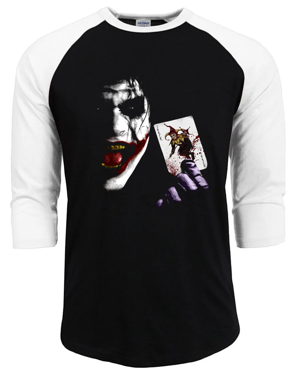 Image 2016 new fashion Men Hot Sale Joker Heath Ledger Tees Vintage Movie Batman 2 The Dark Knight Rises T shirts Funny Print Clothing