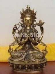 Rare Qing Dynasty TIBET BRONZE BUDDHA Statue