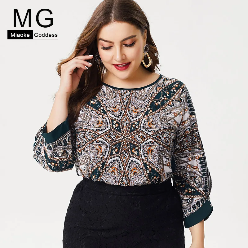 MG 2019 Summer Plus Size womens Chiffon Mom tops and blouses fashion ladies office lady Vintage elegant female t-shirts
MG 2019 Summer Plus Size womens Chiffon Mom tops and blouses fashion ladies office lady Vintage elegant female t-shirts