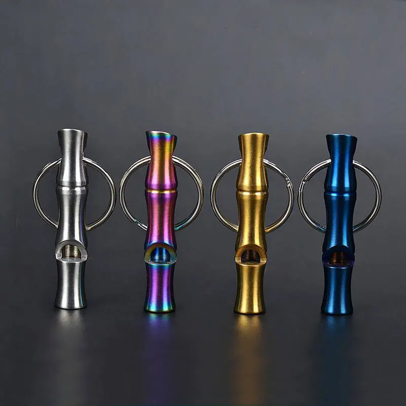 Stainless steel bamboo shape whistle children's gift outdoor survival big decibel waterproof durable whistle
Stainless steel bamboo shape whistle children's gift outdoor survival big decibel waterproof durable whistle