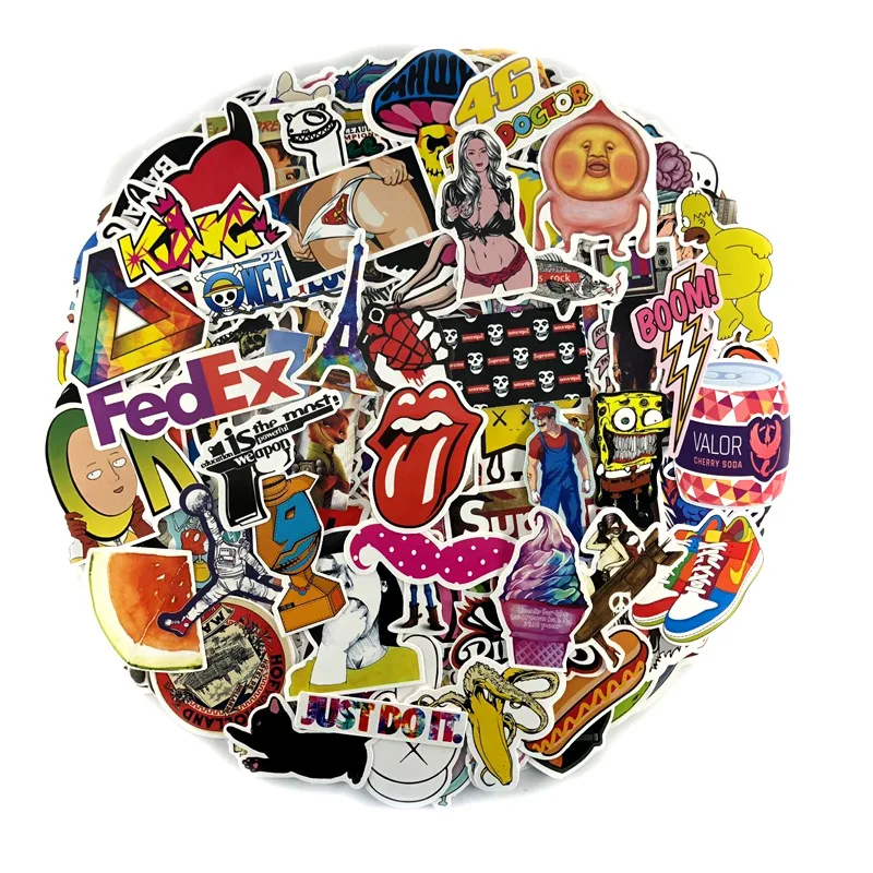 50pcs Mixed Random Non-repeating Colorful Waterproof PVC Sticker Laptop Suitcase Refrigerator Bicycle Cartoon Graffiti Sticker
50pcs Mixed Random Non-repeating Colorful Waterproof PVC Sticker Laptop Suitcase Refrigerator Bicycle Cartoon Graffiti Sticker
