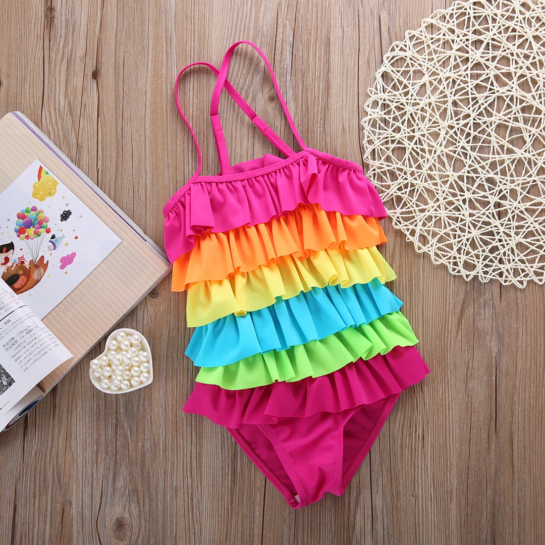 Summer Fashion Girl Swimsuits 3Y-9Y Toddler Kids Girls Rainbow Bikini Swimwear Swimsuit Swimming Costume
Summer Fashion Girl Swimsuits 3Y-9Y Toddler Kids Girls Rainbow Bikini Swimwear Swimsuit Swimming Costume
