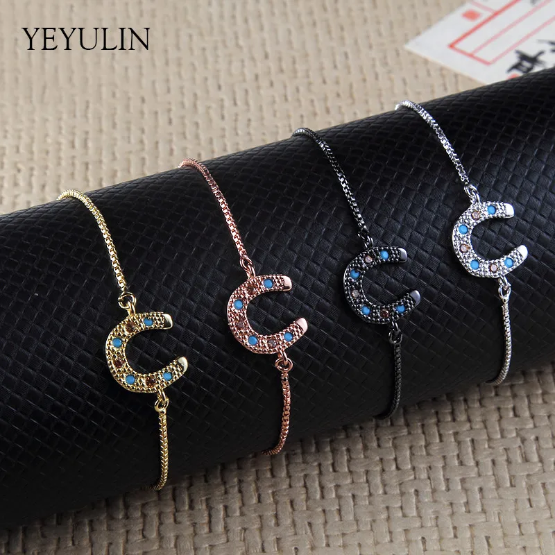 New Arrival Horseshoe Eight character Charms Alloy Crystal Lucky Bracelet For Women Girls Bangles Jewelry
New Arrival Horseshoe Eight character Charms Alloy Crystal Lucky Bracelet For Women Girls Bangles Jewelry