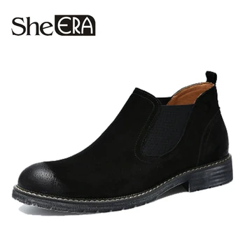 Brand NEW Style Men Boots Cow Suede Leather Men Shoes Winter High Quality Casual Men Ankle Boots Comfortable Chelsea Boots Drop
Brand NEW Style Men Boots Cow Suede Leather Men Shoes Winter High Quality Casual Men Ankle Boots Comfortable Chelsea Boots Drop