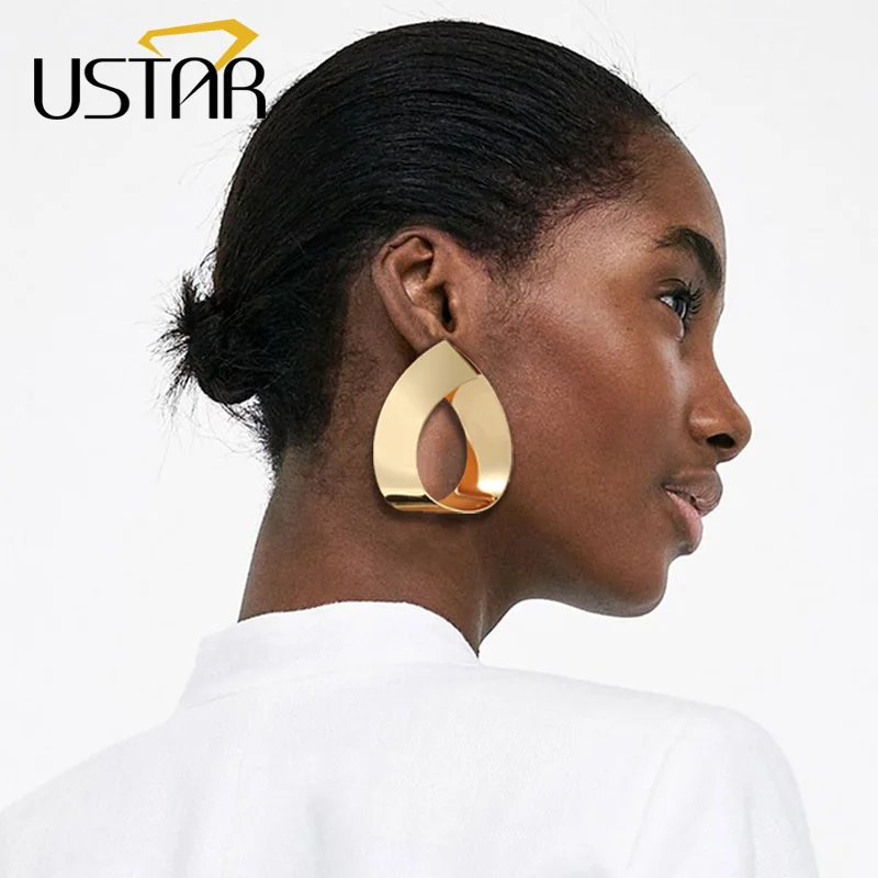 USTAR Gold Color Water Drop Earrings for Women Geometric Statement Earrings female 2018 Fashion Jewelry hanging oorbellen
USTAR Gold Color Water Drop Earrings for Women Geometric Statement Earrings female 2018 Fashion Jewelry hanging oorbellen