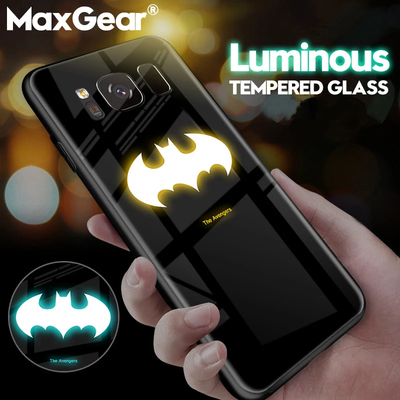 S9 S8 Luminous Glass Case For Samsung Galaxy Note 9 8 Marvel Superman Batman Cover For Samsung Galaxy S8 S9 plus Note9 Case S10E
S9 S8 Luminous Glass Case For Samsung Galaxy Note 9 8 Marvel Superman Batman Cover For Samsung Galaxy S8 S9 plus Note9 Case S10E