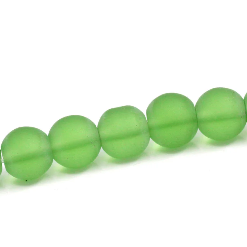 Doreen Box Glass Loose Beads Round Green Frosted 8mm Dia,31.5cm(12 3/8") long,5 Strands(approx 42PCs/Strand) (B24318)
Doreen Box Glass Loose Beads Round Green Frosted 8mm Dia,31.5cm(12 3/8") long,5 Strands(approx 42PCs/Strand) (B24318)