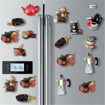Coffee Appliance Style Mocha Kettle Coffee bean Coffee Pot 3D Fridge Magnets Sticker Home Decoration Fridge Accessories
Coffee Appliance Style Mocha Kettle Coffee bean Coffee Pot 3D Fridge Magnets Sticker Home Decoration Fridge Accessories