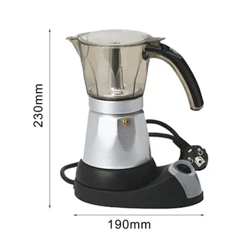 3 to 6 Cup Electric Italian Top Moka Coffee Pot Percolators Tool Filter Cartridge Aluminium Alloy Electrical Espresso Maker
3 to 6 Cup Electric Italian Top Moka Coffee Pot Percolators Tool Filter Cartridge Aluminium Alloy Electrical Espresso Maker