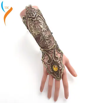 2019 New Fashion Golden Lace Gloves Vintage Gothic Queen Cosplay Accessory Medieval Victorian Armband Bracer
2019 New Fashion Golden Lace Gloves Vintage Gothic Queen Cosplay Accessory Medieval Victorian Armband Bracer