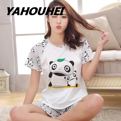 Hot Women Pajamas Sets Summer Short Sleeve Thin Cotton Cartoon Print Cute Loose Pijamas Mujer Nightgown For Women Sleepwear Girl
Hot Women Pajamas Sets Summer Short Sleeve Thin Cotton Cartoon Print Cute Loose Pijamas Mujer Nightgown For Women Sleepwear Girl
