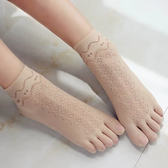 5 Pairs Five Finger Socks Summer Thin Women's 5 Finger Lace Socks With Separate Toes
5 Pairs Five Finger Socks Summer Thin Women's 5 Finger Lace Socks With Separate Toes