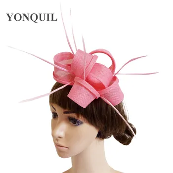 Bride Pink imitation Linen Wedding feather Fascinators Hat For Lady Floral Women Headwear 16Cm Royal Race Party Hair Accessories
Bride Pink imitation Linen Wedding feather Fascinators Hat For Lady Floral Women Headwear 16Cm Royal Race Party Hair Accessories