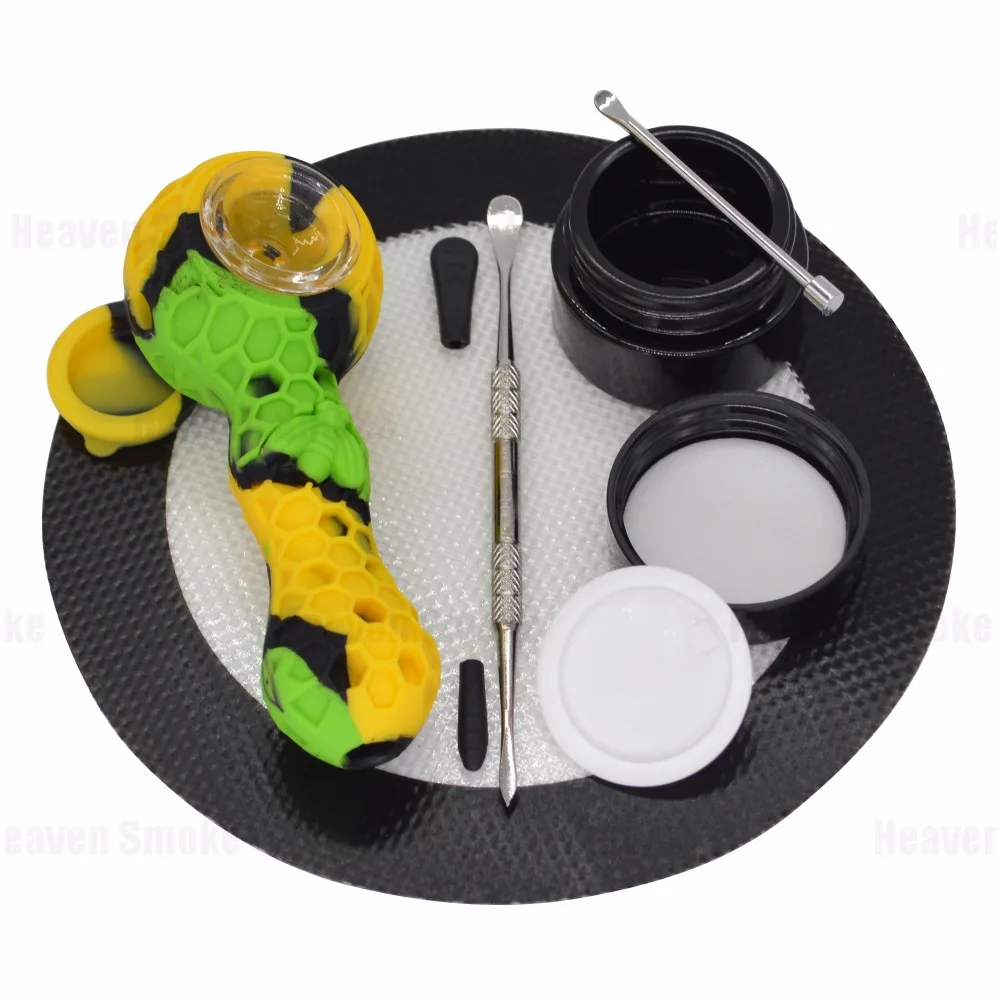silicone tobacco pipe-yellow