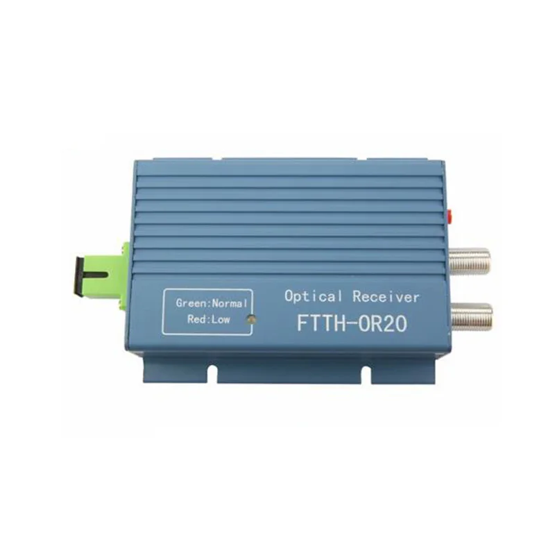 

Aluminium CATV FTTH AGC Micro SC APC Simplex Connector with 2 output port WDM for PON FTTH OR20 CATV Fiber Optical Receiver